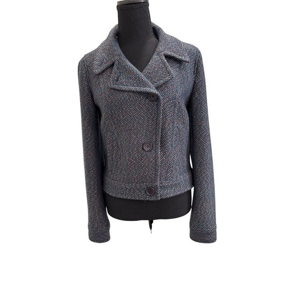 Armani Exchange Tweed Multicolored Women Long Sleeve Jacket Size Medium - Picture 1 of 9
